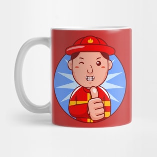 Firefighter Man Mug